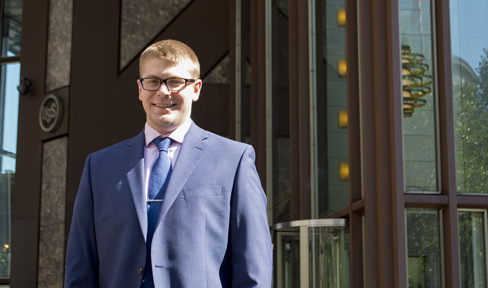 Pictured is business management alumnus Nicholas Supertzi.